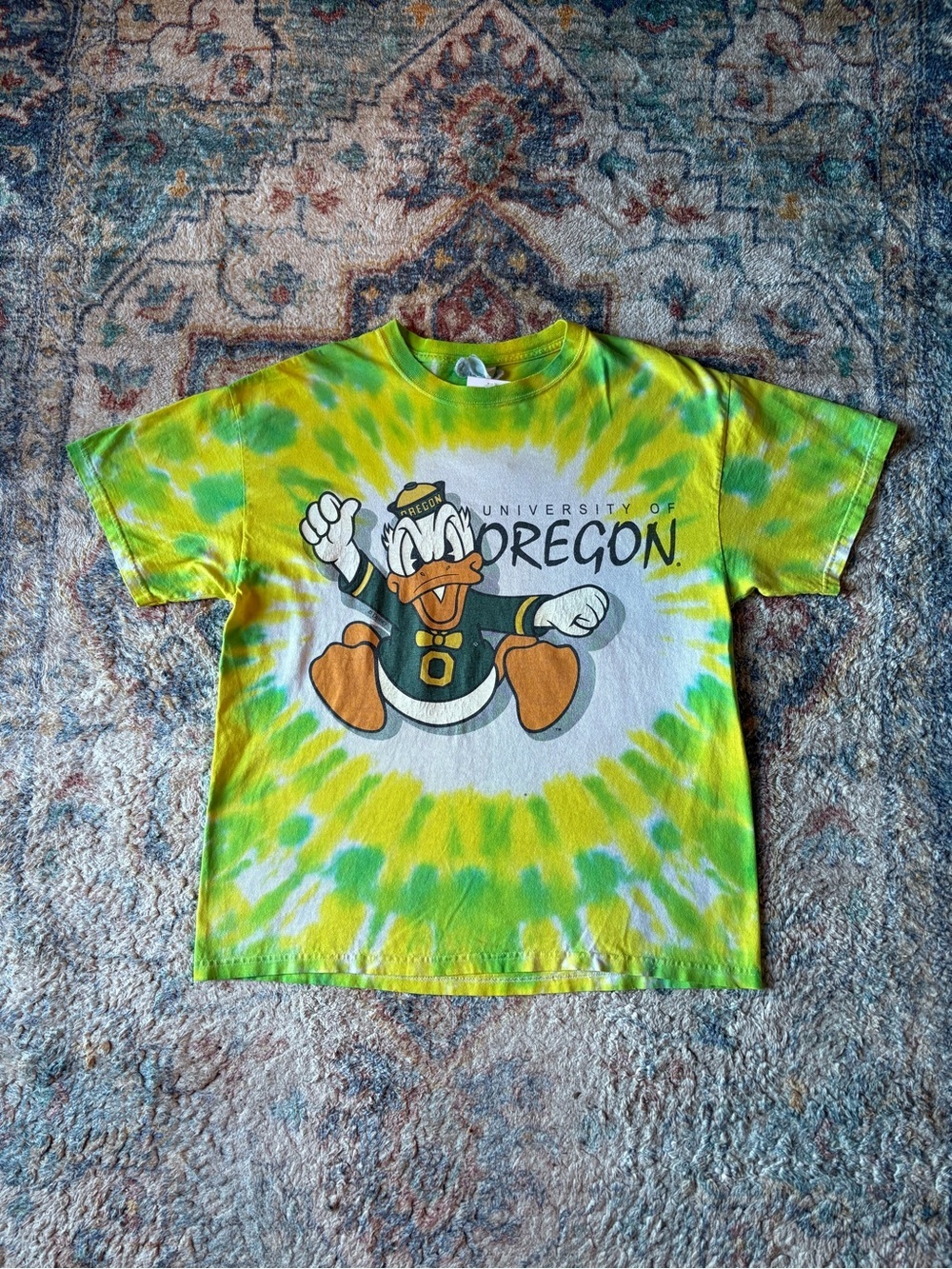 Vintage Oregon Ducks Mascot T-shirt Large